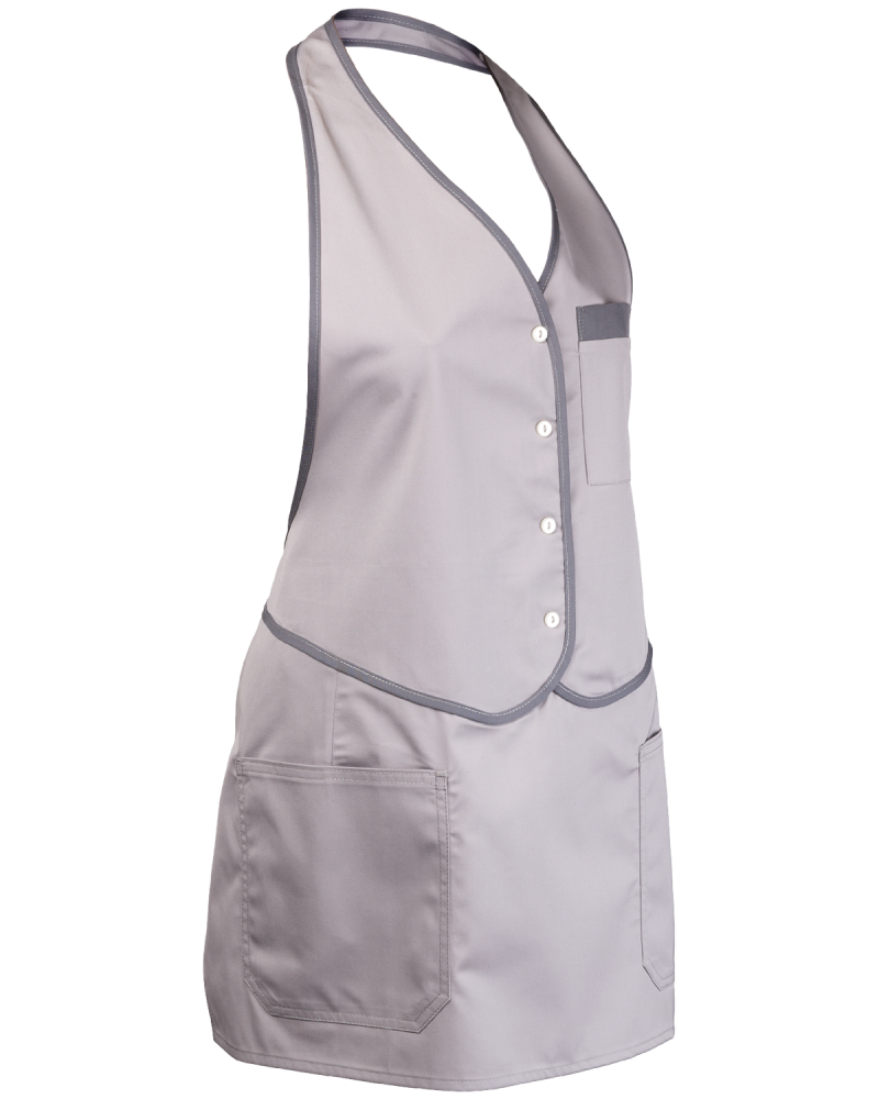 Fartuszek Włoski 4252, szary - prawy bok