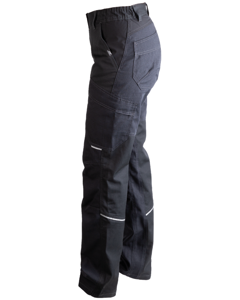 Spodnie damskie 5504/V-WORK do pracy czarne - lewy bok spodni