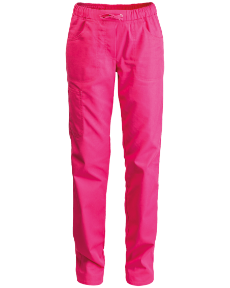 spodnie damskie biodrówki, różowe - przód