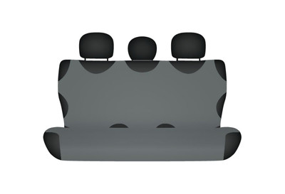 Pokrowiec koszulka COTTON na tylną kanapę grafitowy