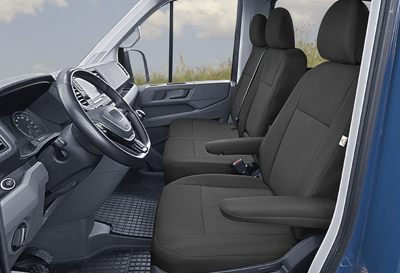 Pokrowiec TAILOR MADE na fotel kierowcy i podwójne siedzenie pasażerów 1+2