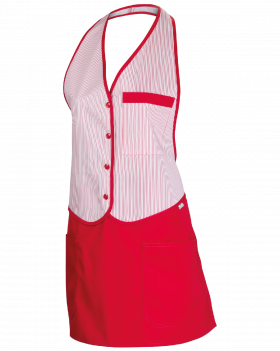 Fartuszek Włoski 4255 (Biały,Czerwony)