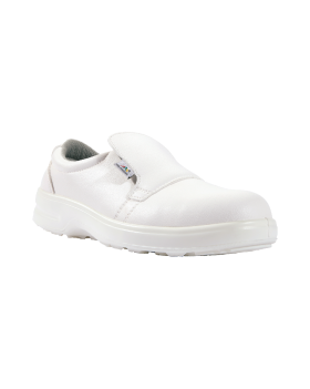 Półbuty ochronne Haccp Boston, białe — prawy bok buta