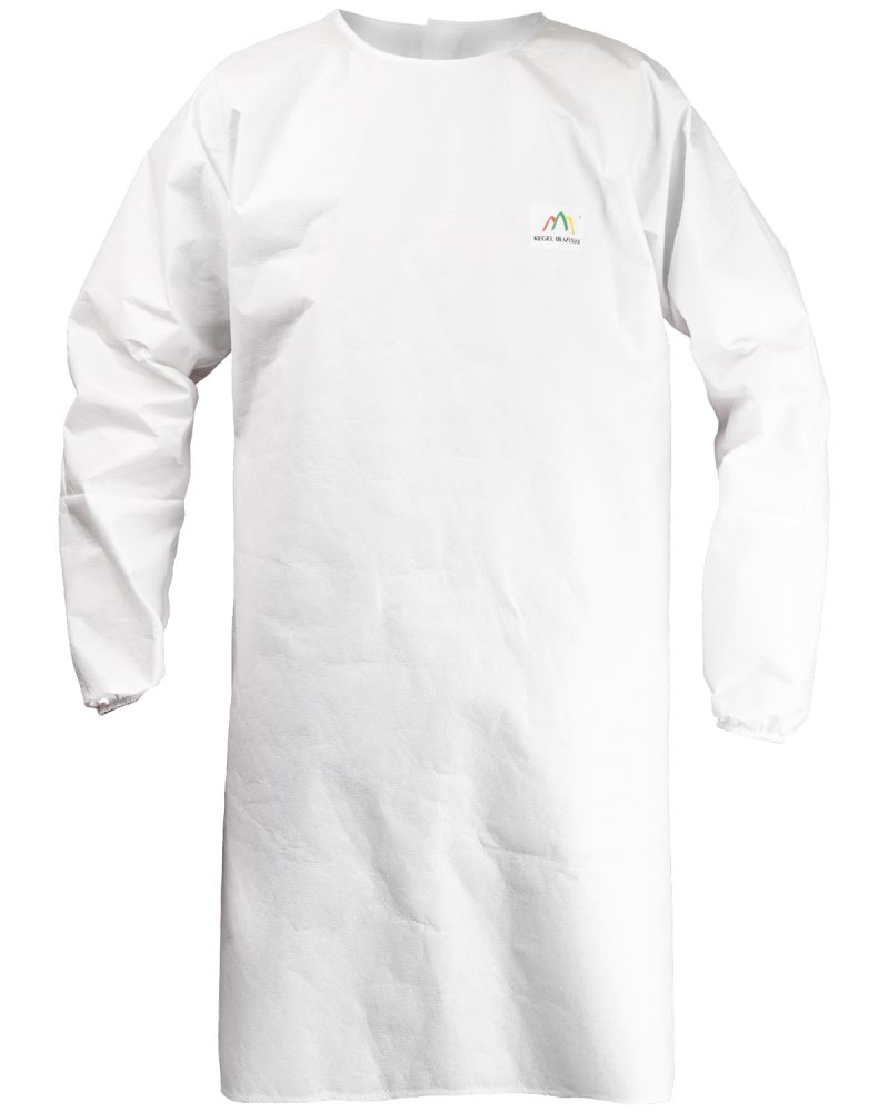 Fartuch Przedni PP, biały wododporny - przód