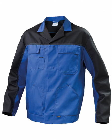 Bluza robocza Work, niebiesko-czarna - zdjęcie bluzy w ruchu