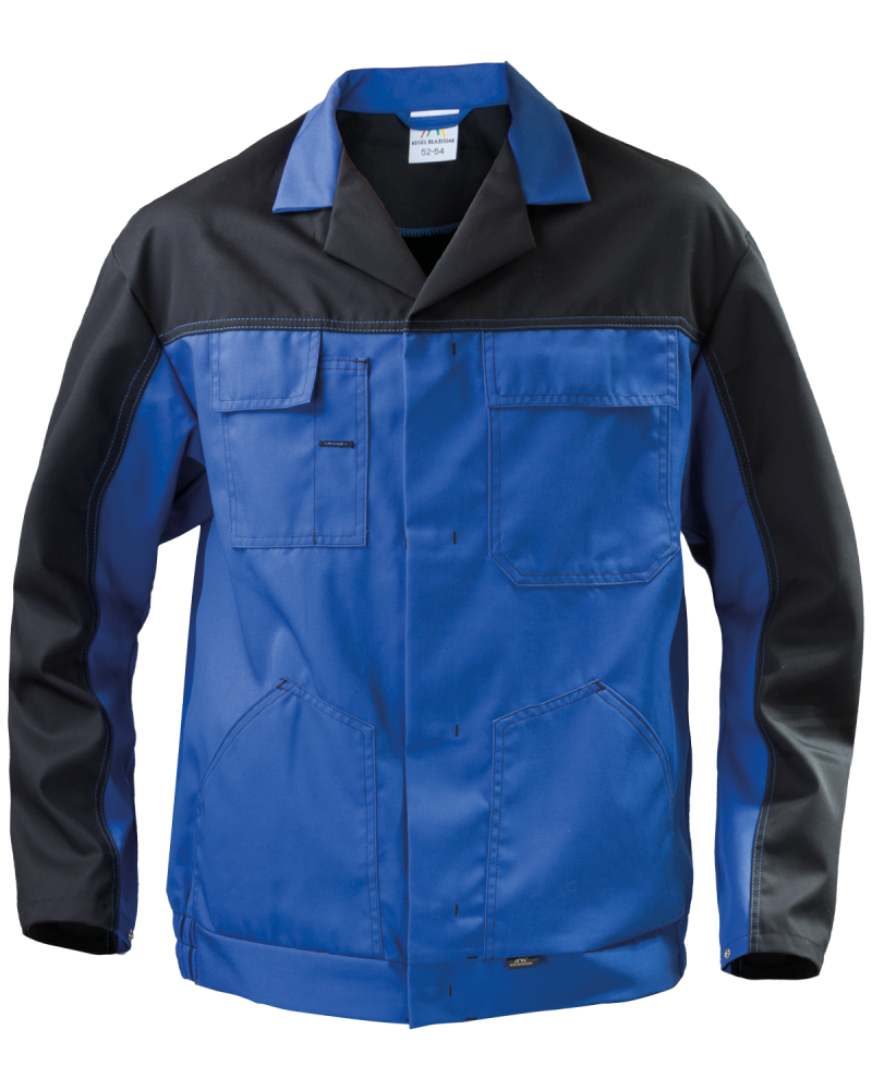 Bluza robocza Work, niebiesko-czarna - przód bluzy 2