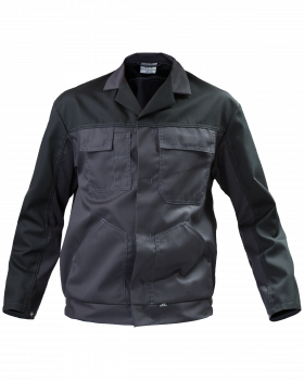 Bluza robocza Work, grafitowo-czarna - przód bluzy 2