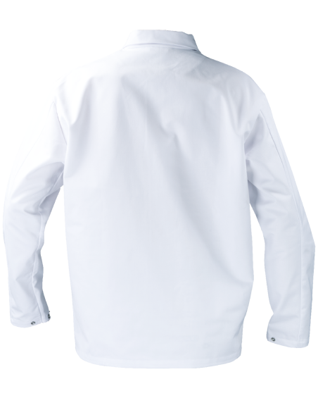 Długa Bluza 3004, biała - tył bluzy