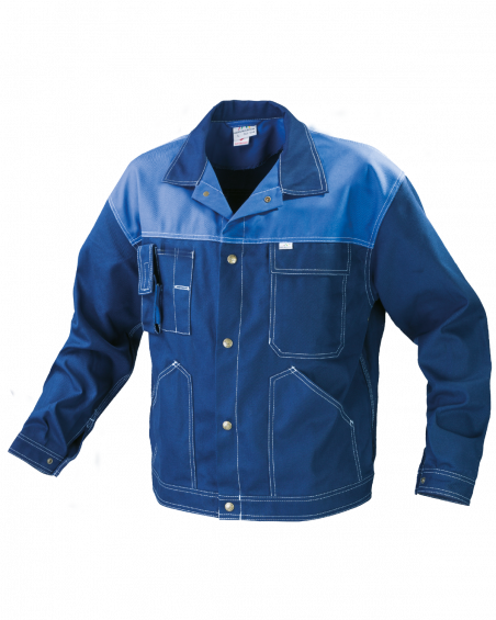 Bluza robocza PROFI, granatowo-niebieska - przód bluzy