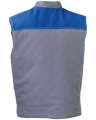 Kamizelka ocieplana PROFI, szaro-niebieska - tył kamizelki