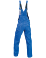 Ogrodniczki PROFI, niebiesko-szare - tył spodni