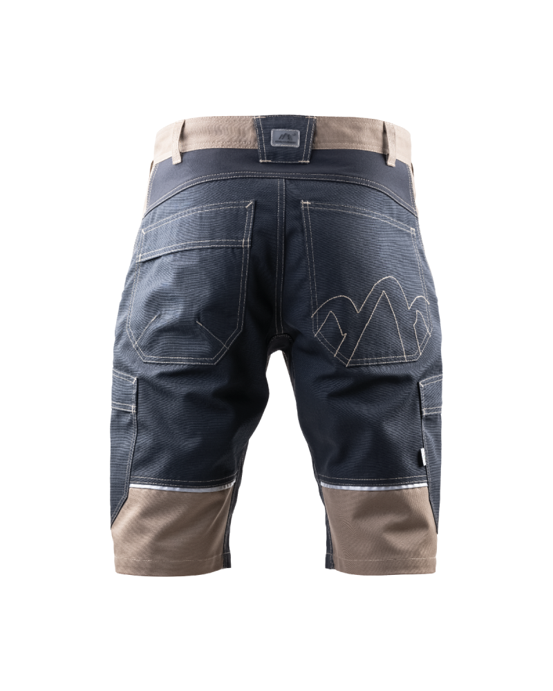 Krótkie spodenki 5506 czarny/brązowy — tył spodenek