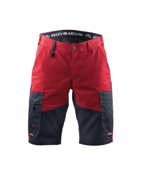 Krótkie spodenki 5506, czarno-bordowe — przód spodni