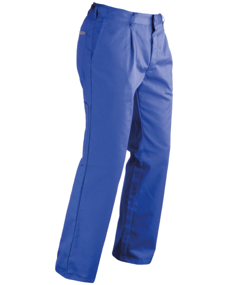 Spodnie classic Kneiter, niebieskie - bok