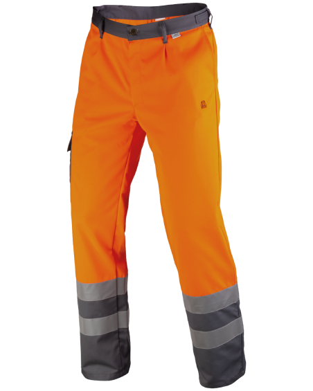Spodnie O Intensywnej Widzialności 5240, pomarańczowo-szare - lewy bok spodni