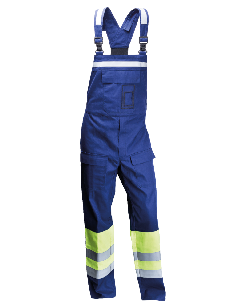 Ogrodniczki Hi-vis multiochronne (Granatowy/Żółty Hi-Vis) - przód