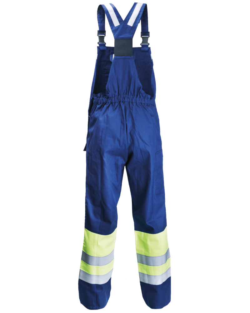 Ogrodniczki Hi-vis multiochronne (Granatowy/Żółty Hi-Vis) - tył