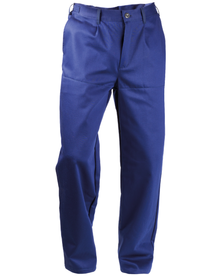 Spodnie Spawacz trudnopalne, dla spawaczy (Klasa 1), granatowe — przód spodni