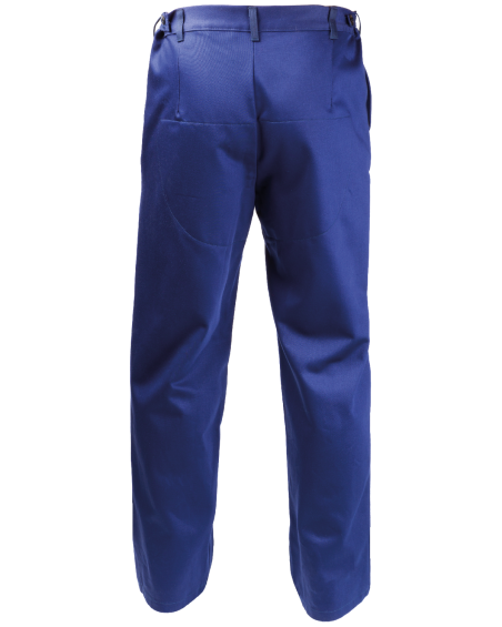 Spodnie Spawacz trudnopalne, dla spawaczy (Klasa 1), granatowe — tył spodni