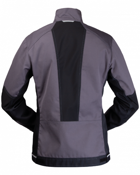 Bluza robocza 3506 z odblaskami (szara/czarna) - tył bluzy