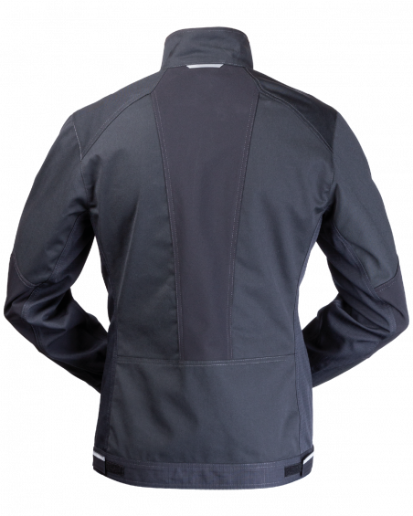Bluza 3506 z odblaskami V-WORK (Czarny) - tył bluzy