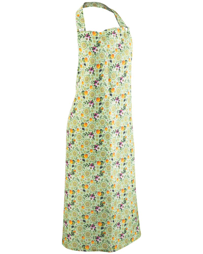 Fartuch przedni 4454 z nadrukiem (limonki) - z prawego boku