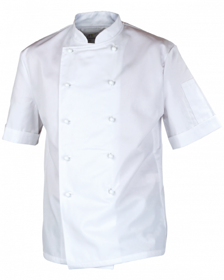 Bluza Kucharska z kieszenią 3403, biała, zdjęcie z przodu