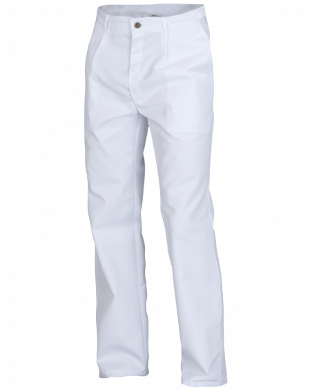 Spodnie Męskie 5036, białe — przód spodni