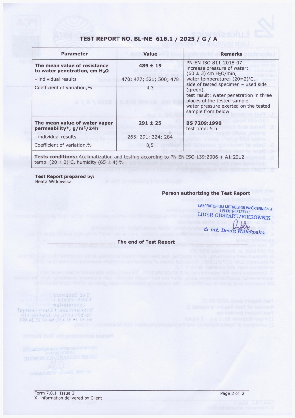 Certyfikat Tailor Made