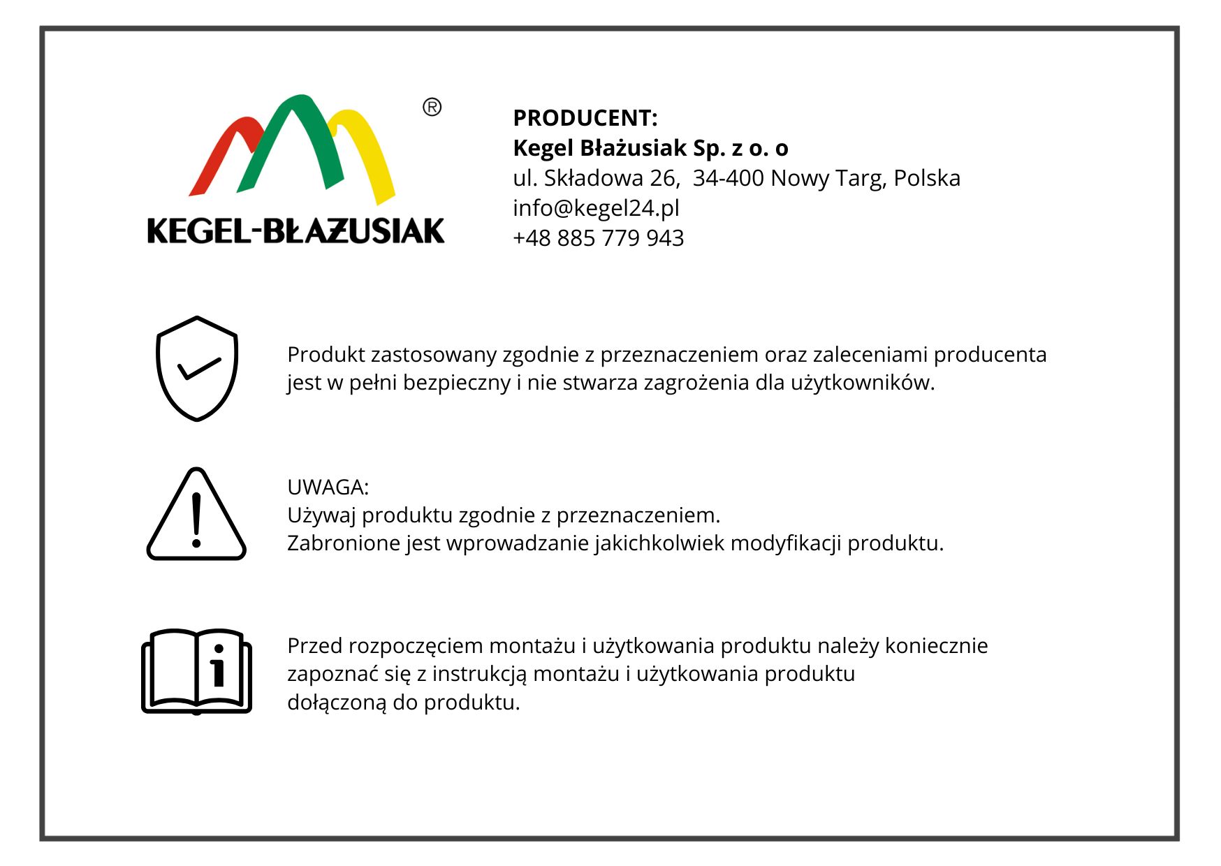 Bezpieczeństwo produktu